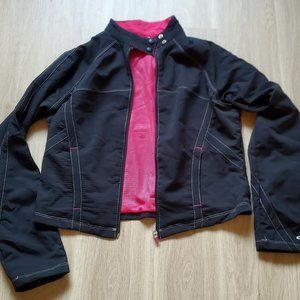Champion Black Jersey Moto Jacket